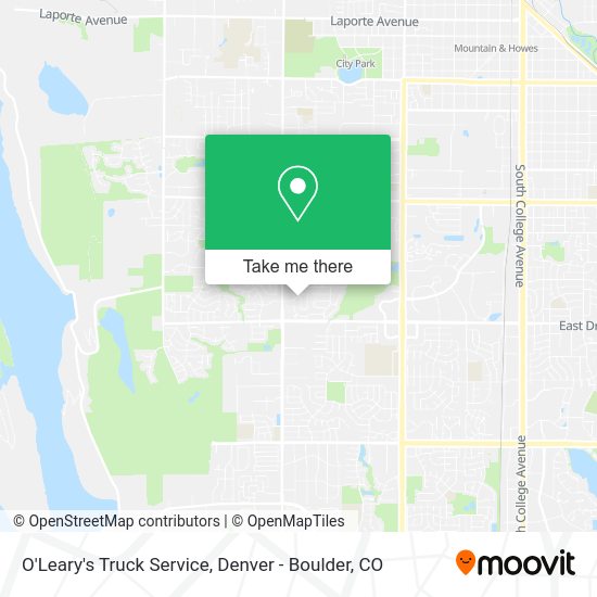 O'Leary's Truck Service map