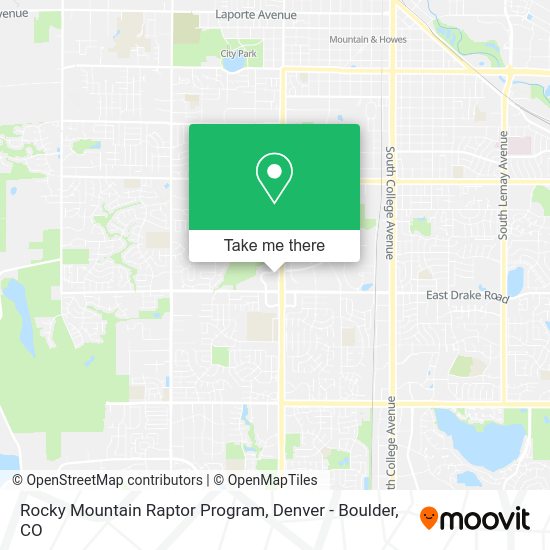 Rocky Mountain Raptor Program map
