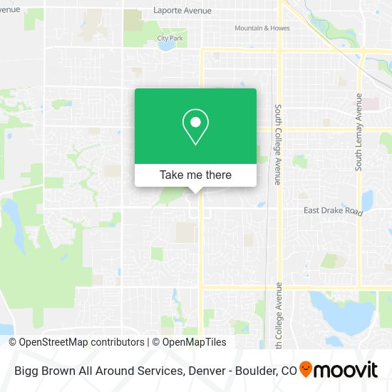 Bigg Brown All Around Services map