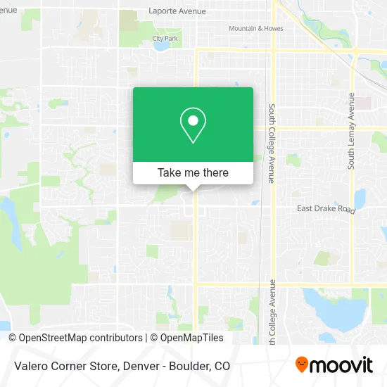 Valero Corner Store map