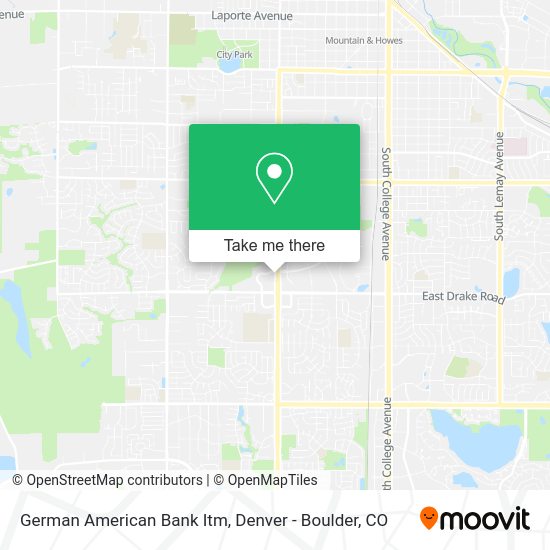 Mapa de German American Bank Itm