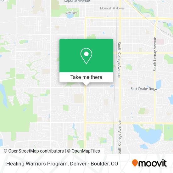 Mapa de Healing Warriors Program
