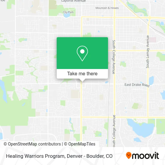 Healing Warriors Program map