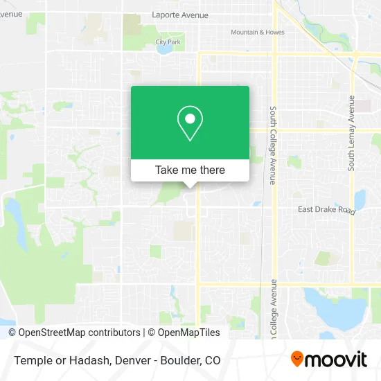 Temple or Hadash map