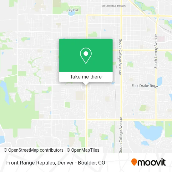 Front Range Reptiles map