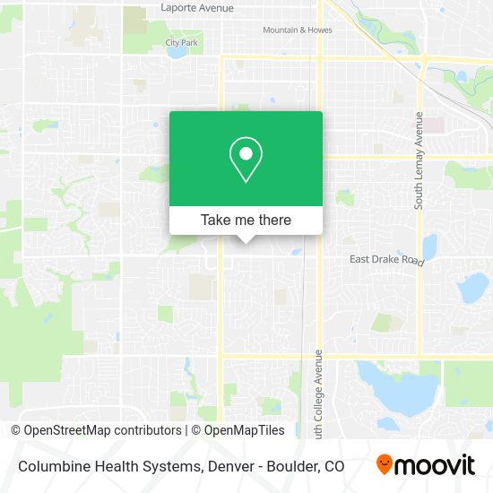 Columbine Health Systems map