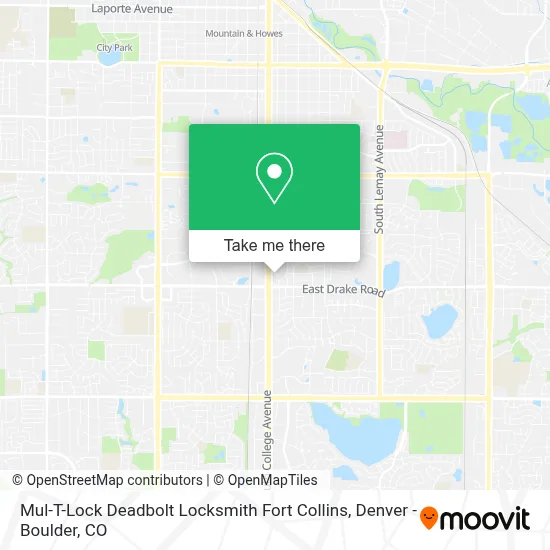 Mul-T-Lock Deadbolt Locksmith Fort Collins map