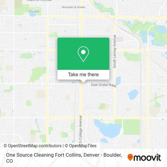One Source Cleaning Fort Collins map