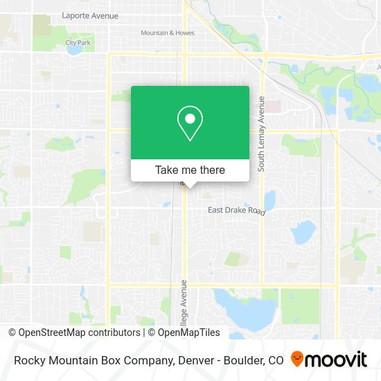 Rocky Mountain Box Company map