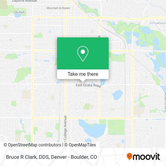 Mapa de Bruce R Clark, DDS