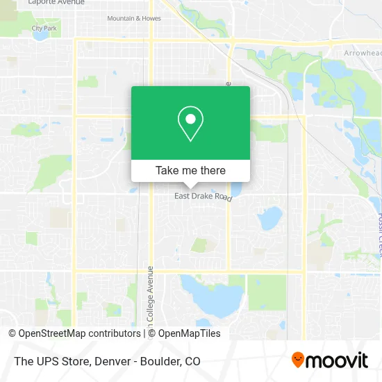 The UPS Store map