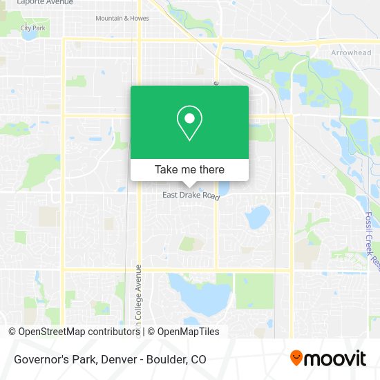 Governor's Park map