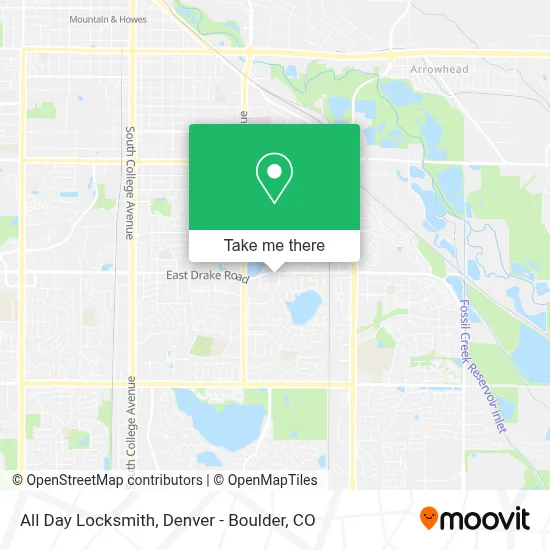 All Day Locksmith map