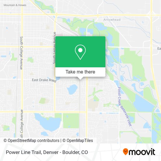 Power Line Trail map
