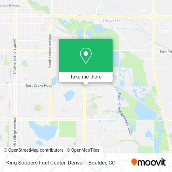 King Soopers Fuel Center map