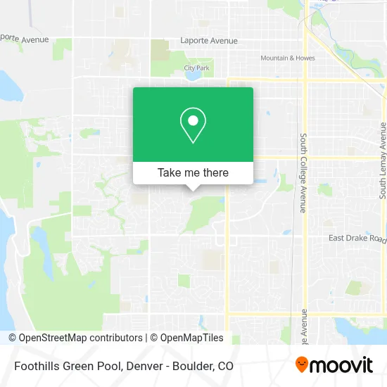 Foothills Green Pool map