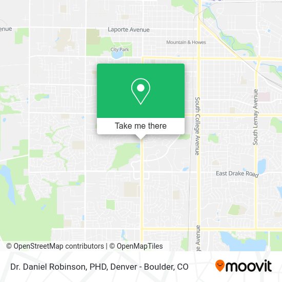 Dr. Daniel Robinson, PHD map