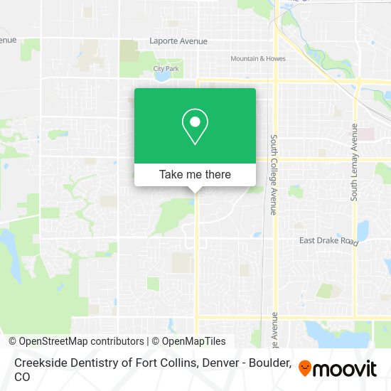 Creekside Dentistry of Fort Collins map