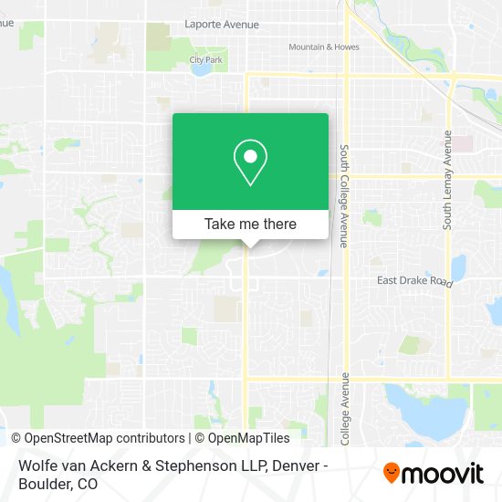 Mapa de Wolfe van Ackern & Stephenson LLP
