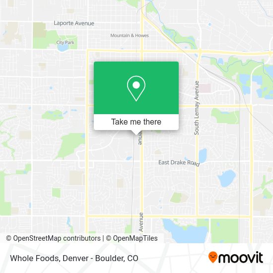 Mapa de Whole Foods