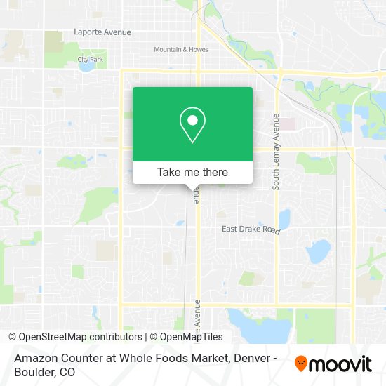 Amazon Counter at Whole Foods Market map