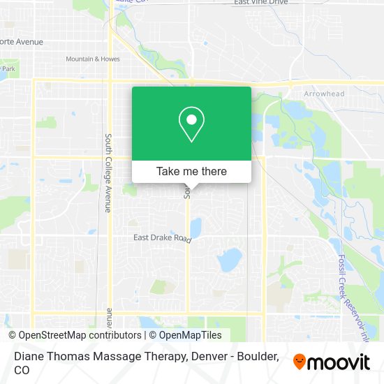 Diane Thomas Massage Therapy map