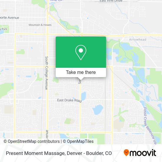 Present Moment Massage map