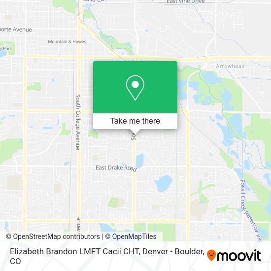 Elizabeth Brandon LMFT Cacii CHT map