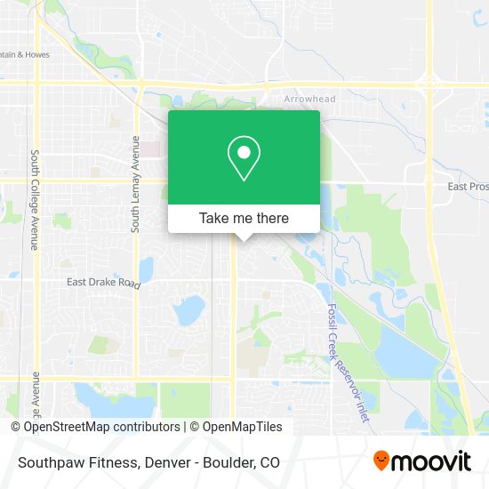 Southpaw Fitness map