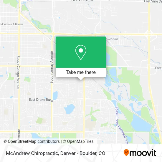 McAndrew Chiropractic map