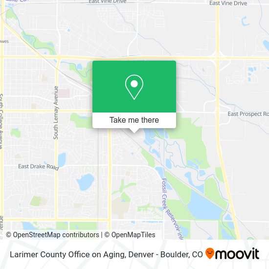 Larimer County Office on Aging map