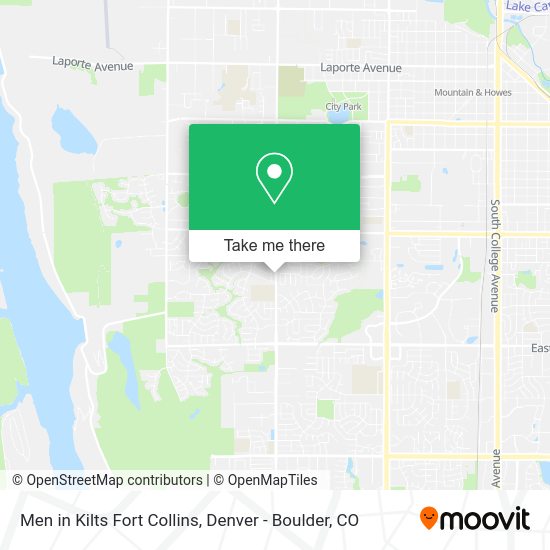 Men in Kilts Fort Collins map