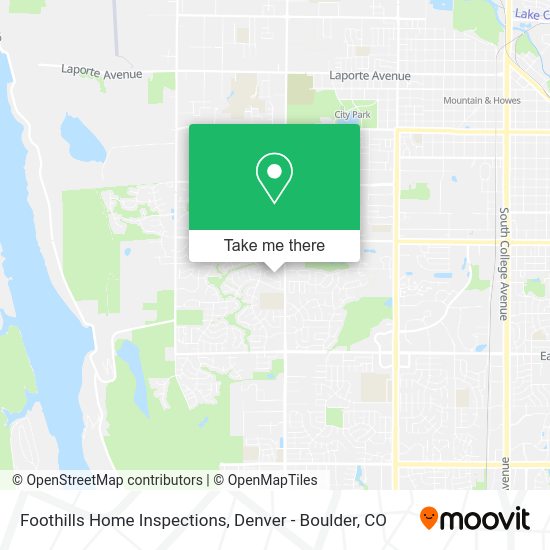 Foothills Home Inspections map