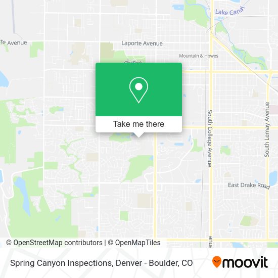 Mapa de Spring Canyon Inspections