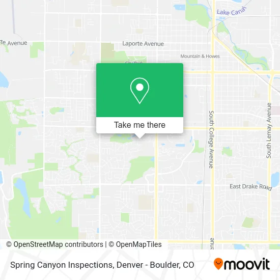 Spring Canyon Inspections map