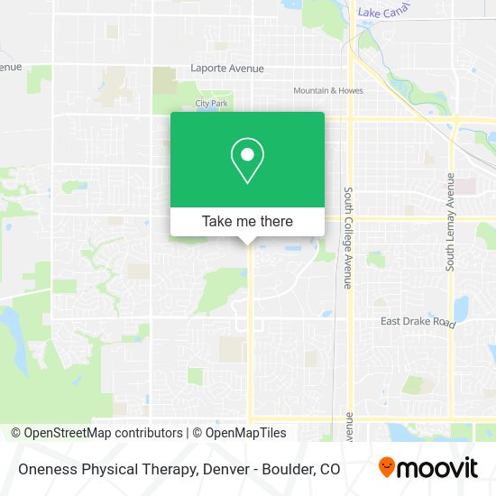 Mapa de Oneness Physical Therapy
