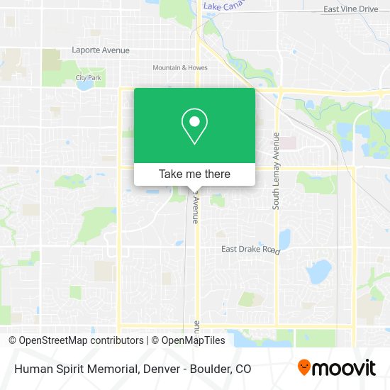 Human Spirit Memorial map