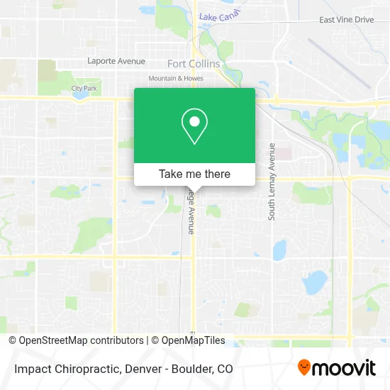 Impact Chiropractic map