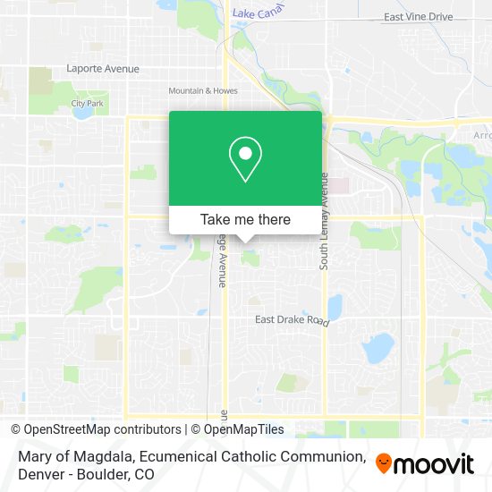 Mary of Magdala, Ecumenical Catholic Communion map