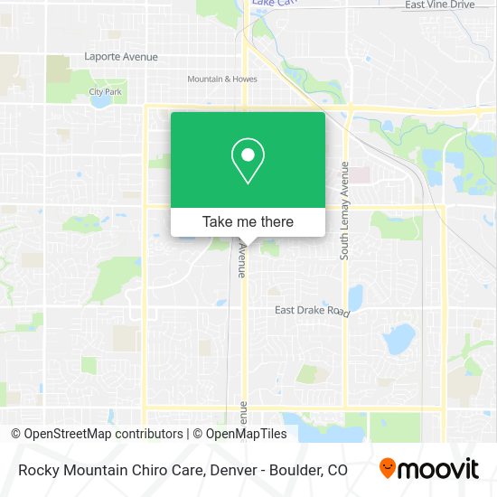 Rocky Mountain Chiro Care map