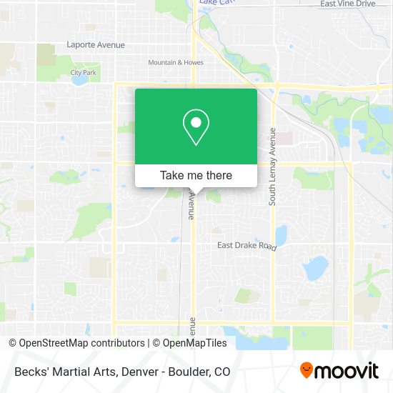 Becks' Martial Arts map