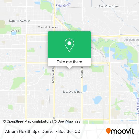 Atrium Health Spa map