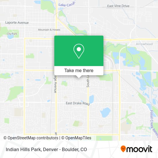 Mapa de Indian Hills Park
