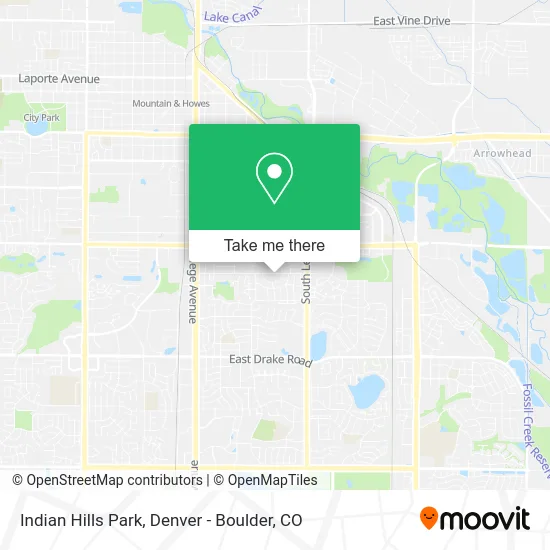 Indian Hills Park map