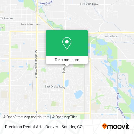 Precision Dental Arts map