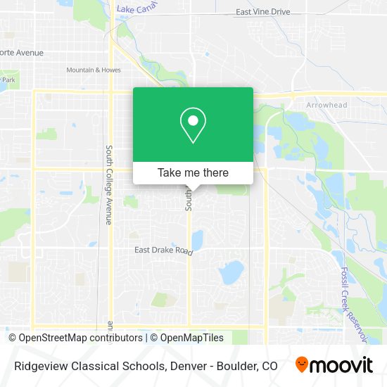 Ridgeview Classical Schools map