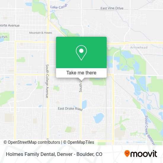 Holmes Family Dental map