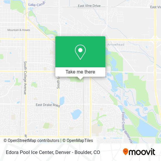 Edora Pool Ice Center map