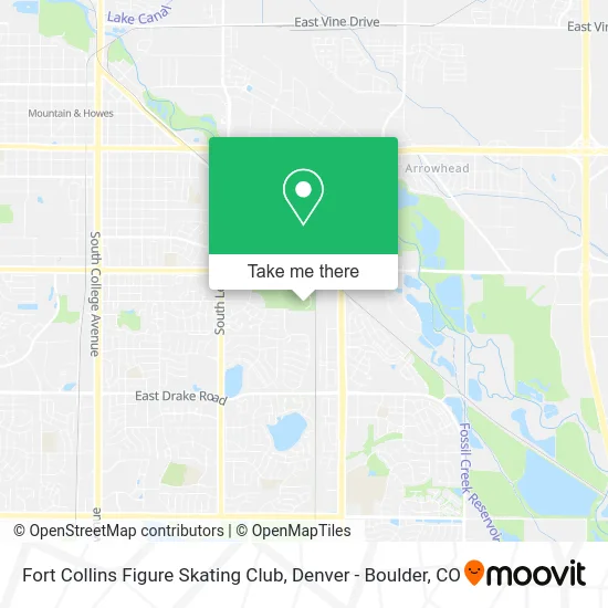 Fort Collins Figure Skating Club map