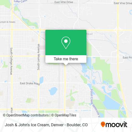 Josh & John's Ice Cream map